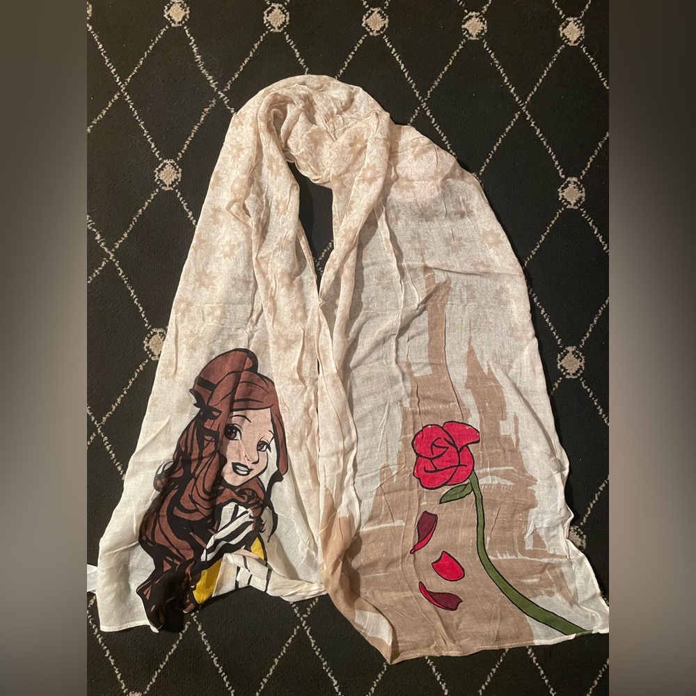 disney world beauty and the beast scarf